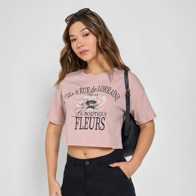 Honey By Pantaloons Casual Printed Women Maroon Top