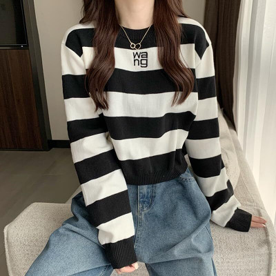 Icw Casual Striped Women Black Top