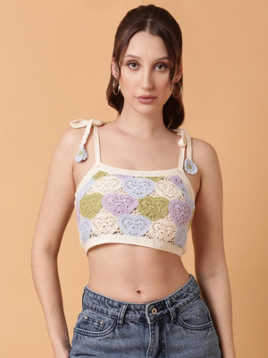 Icw Casual Self Design Women Multicolor Top