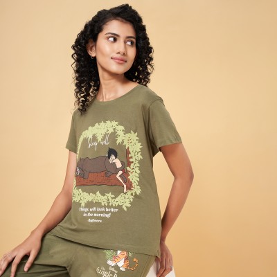 Dreamz by Pantaloons Casual Printed Women Green Top