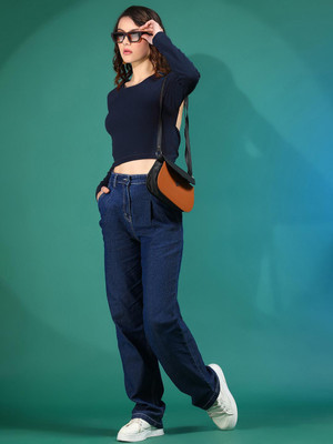 KOTTY Casual Solid Women Blue Top