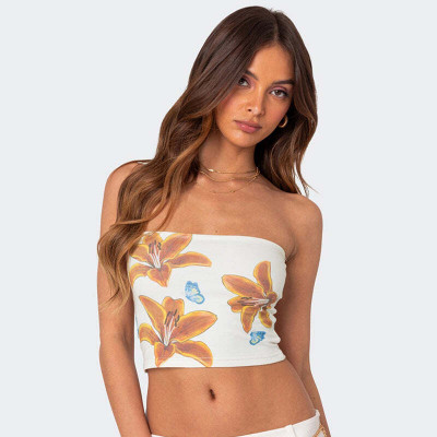 OUTZIDR Casual Printed Women White Top
