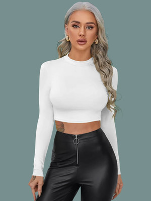 Dream Beauty Fashion Casual Solid Women White Top