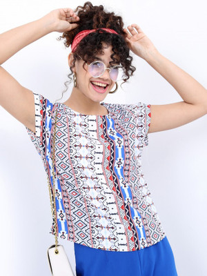 Tokyo Talkies Casual Printed Women Multicolor Top