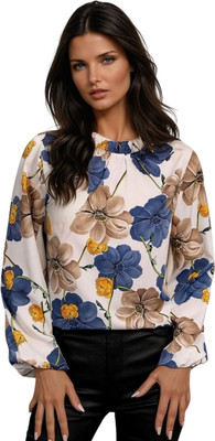 DOVVO Casual Printed Women Multicolor Top