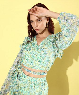 ANVI Be Yourself Casual Printed Women Multicolor Top