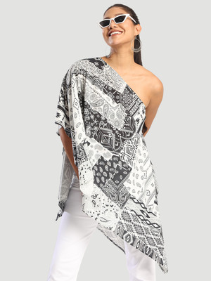 Bene Kleed Casual Printed Women White Top