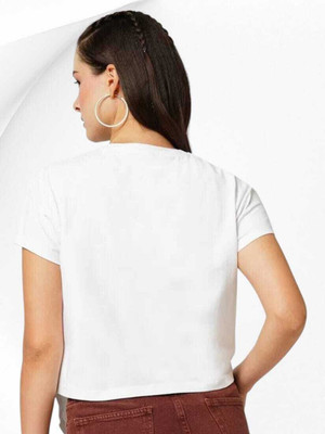 HouseOfCommon Casual Solid Women White Top