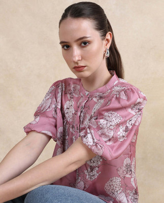 RAREISM Party Floral Print Women Pink Top