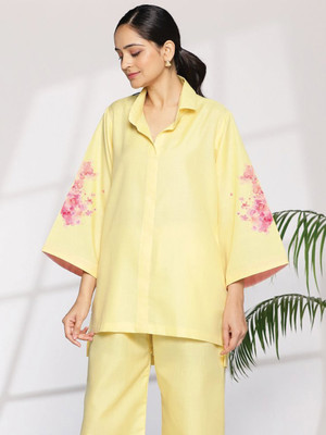 LetsDressUp Casual Printed Women Green Top