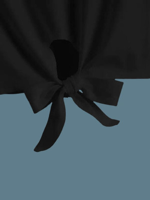 Dolphins Formal Solid Women Black Top