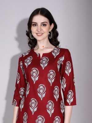 GOPALISONS Casual Printed Women Maroon Top