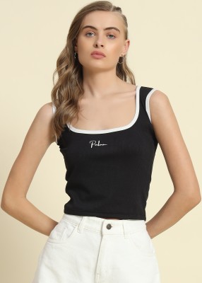 PockMAN Party Self Design Women Black Top