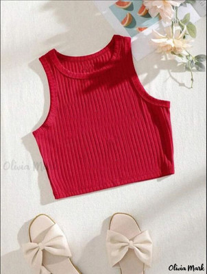 toystshirt Casual Striped Women Red Top