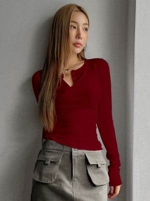 NAVYANKAA Casual Self Design Women Maroon Top
