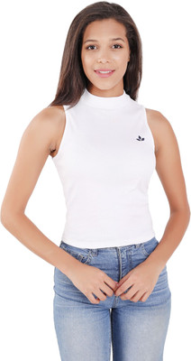 RiverHill Casual Solid Women White Top