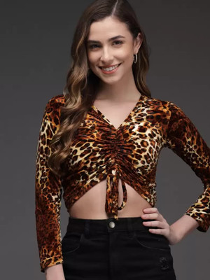 TANDUL Casual Animal Print Women Multicolor Top