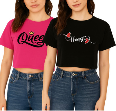 FASHIONCARNIVEL Casual Printed Women Multicolor Top