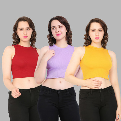 DIAZ Casual Solid Women Multicolor Top