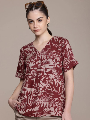 Bhiterwal Casual Printed Women Multicolor Top