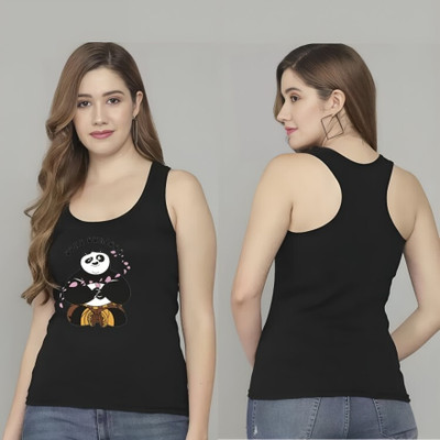 RED CLOVER Casual Printed Women Black Top