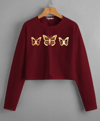 Lukonn Casual Printed Women Maroon Top