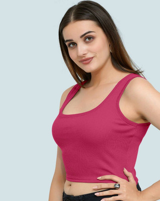 GLOWBERRY Casual Solid Women Pink Top