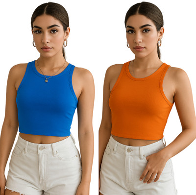 FAST CRY Casual Solid Women Multicolor Top