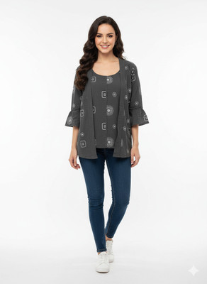 Girijesh Singh Casual Printed Women Pink Top