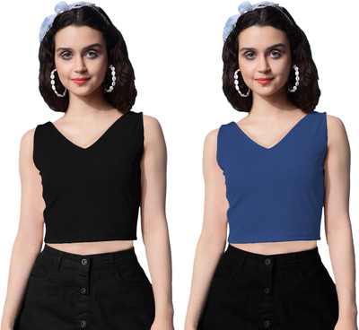 THE BLAZZE Casual Solid Women Multicolor Top