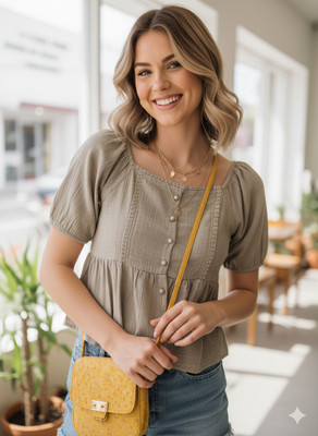 QUINTESSENTIALS Casual Solid Women Grey Top