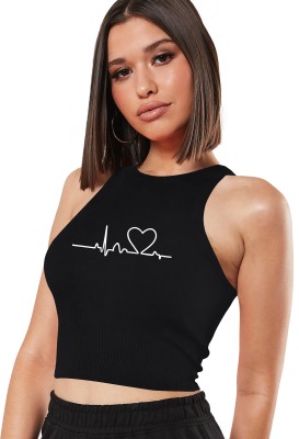 Fashion And Youth Casual Solid Women Black Top