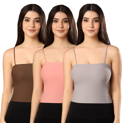 Paavki Casual Solid Women Brown, Orange, Grey Top
