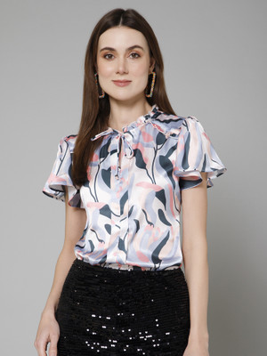 PURYS Casual Printed Women Multicolor Top