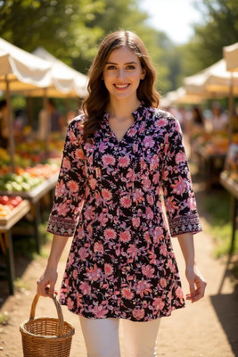 Hive91 Casual Printed Women Multicolor Top