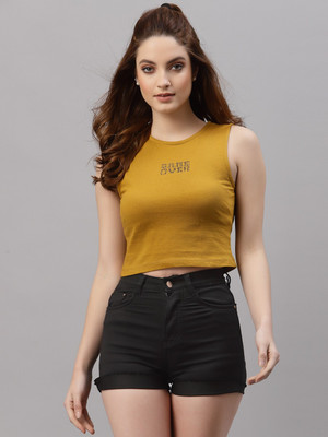 RIGO Casual Printed Women Yellow Top