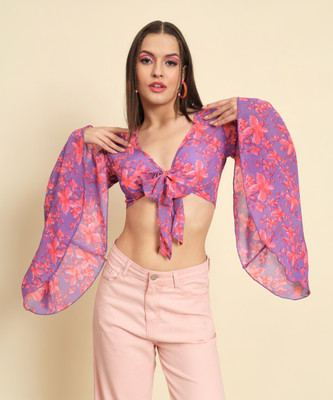 MAZIE Casual Printed Women Multicolor Top