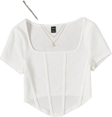 Trendystar Casual Self Design Women White Top