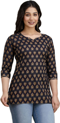 UrbanRang Formal Printed Women Multicolor Top