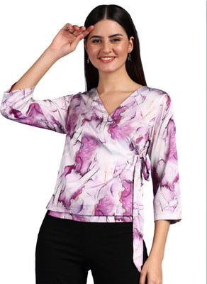 saffe Casual Printed Women Multicolor Top