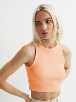 METRONAUT Casual Solid Women Orange Top