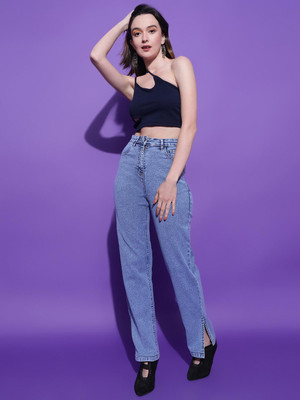 KOTTY Casual Solid Women Blue Top