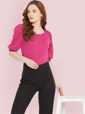 Uptownie Lite Casual Polka Print Women Pink Top