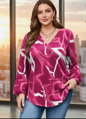 A S Creation Casual Printed Women Black, White Top