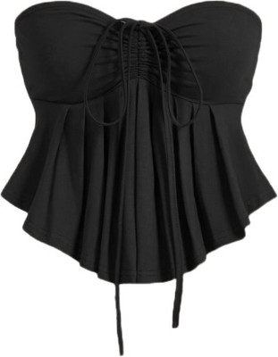 Ramayat Designs Casual Solid Women Black Top