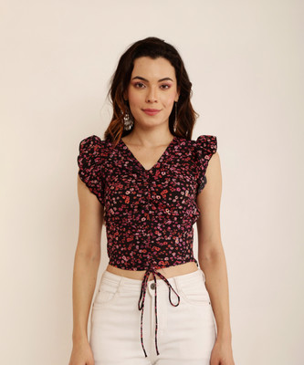 TRUSTROW Casual Printed Women Multicolor Top