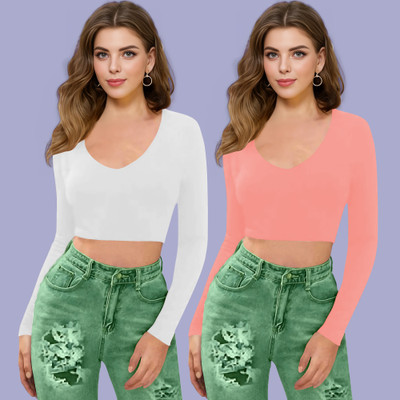 Dream Beauty Fashion Casual Solid Women Pink Top