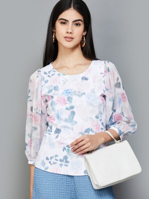 CODE by Lifestyle Casual Printed Women White Top