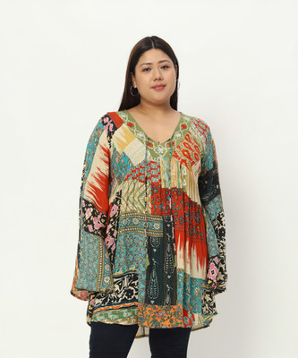 Veldress Casual Printed Women Multicolor Top