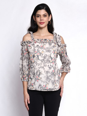Prettify Casual Printed Women Multicolor Top